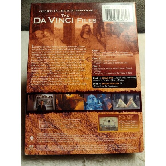 The Da Vinci Files (DVD, 2008, 5-Disc Set, Digipak) Includes 4 Disks ONLY - Picture 6 of 9